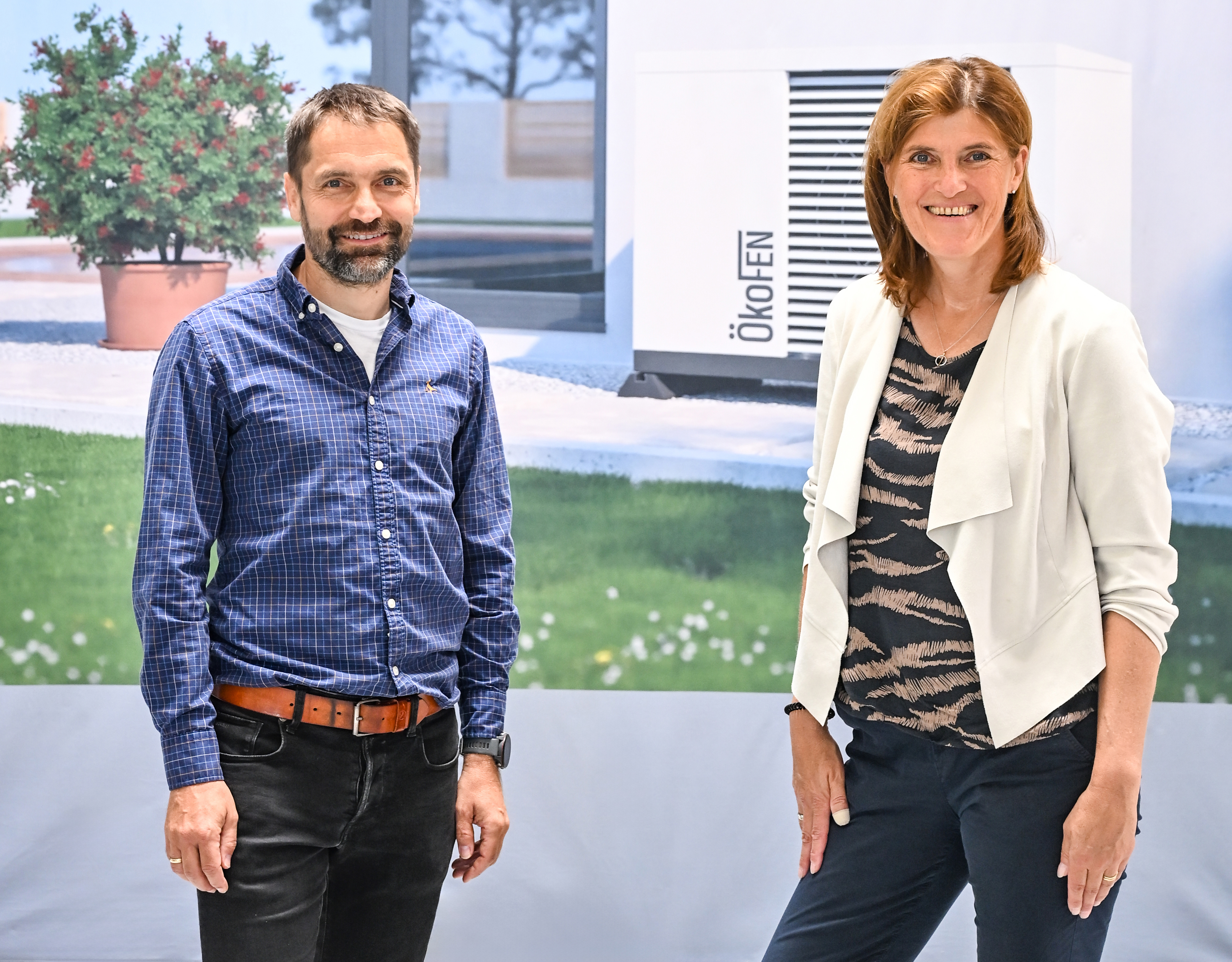 Die Geschäftsführung der ÖkoFEN Heiztechnik GmbH in Deutschland (Beate Schmidt-Menig, Markus Knöpfle)