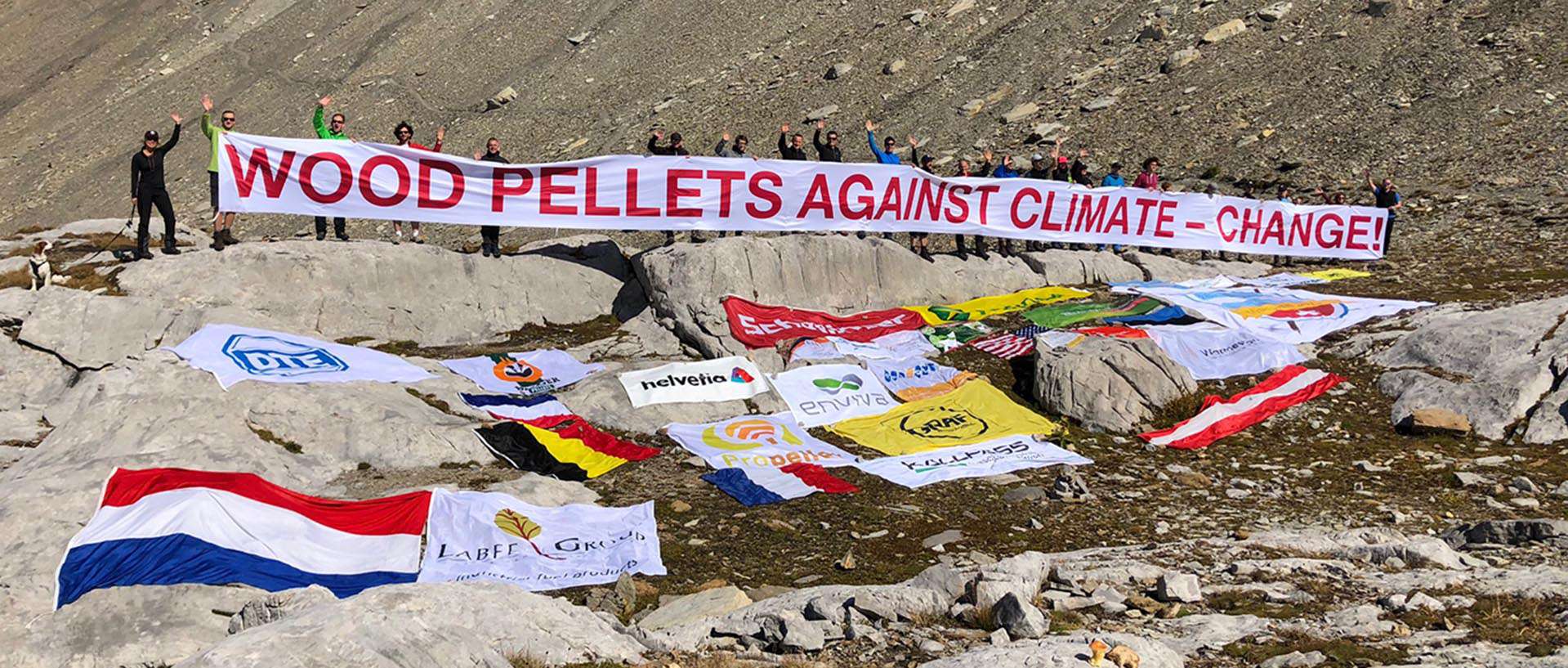 Aktion „Wood Pellets against climate change“