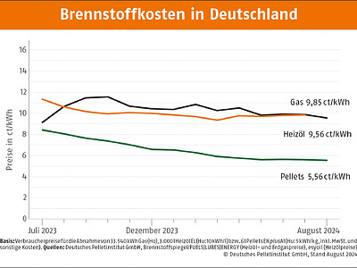 Pelletpreis auch im August stabil